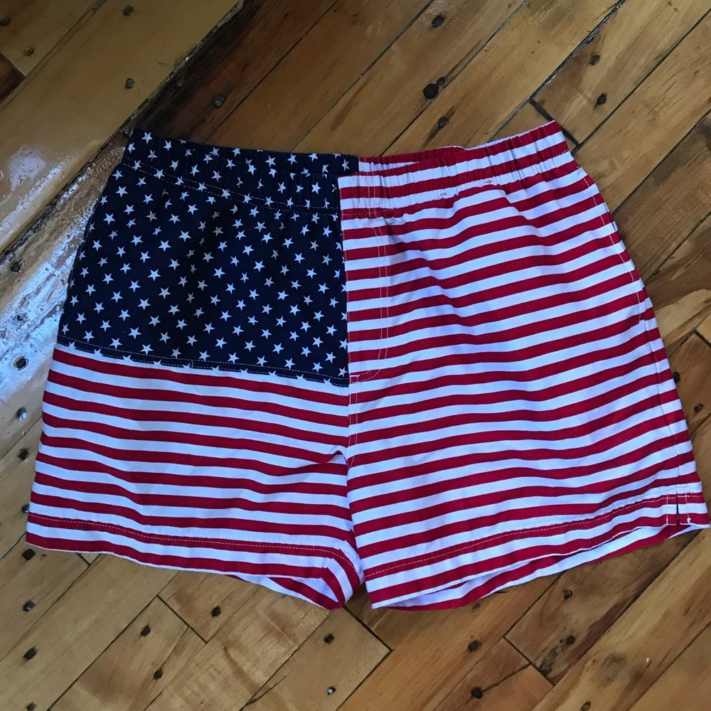 XL Chubbies Mericas American Flag Easy Shorts